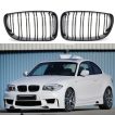 Grile Duble BMW Seria 1 E81 E87 E82 E88 Nari M Design Facelift Negru Lucios