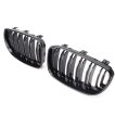 Grile Duble BMW Seria 1 E81 E87 E82 E88 Nari M Design Facelift Negru Lucios - imagine 3