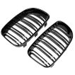 Grile Duble BMW Seria 1 E81 E87 E82 E88 Nari M Design Facelift Negru Lucios - imagine 4