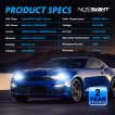 Set 2 Becuri LED H7 PREMIUM Novsight 12000Lm Plug and Play Fara Cablaj - imagine 4