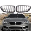 Grile Duble BMW Seria 6 F06 F12 F13 M6 Nari M Design Negru Lucios