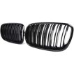 Grile Duble BMW X6 E71 M Design Negru Lucios - imagine 2