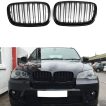 Grile Duble BMW X6 E71 M Design Negru Lucios