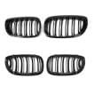 Grile Nari Duble BMW Seria 3 E46 M Design Coupe Cabrio Negru Lucios - imagine 2
