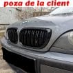 Grile Nari Duble BMW Seria 3 E46 M Design Coupe Cabrio Negru Lucios - imagine 6