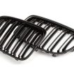 Grile Nari Duble M Design BMW X1 E84 Negru Lucios - imagine 4