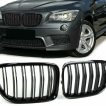 Grile Nari Duble M Design BMW X1 E84 Negru Lucios - imagine 5