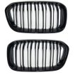 Grile Nari Duble M Design BMW Seria 1 F20 F21 LCI Negru Lucios - imagine 5