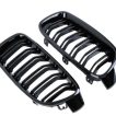 Grile Nari Duble M Design BMW Seria 3 F30 F31 F35 Negru Lucios - imagine 2
