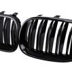 Grile Nari Duble M Design BMW Seria 5 M5 E60 E61 Negru Lucios