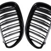 Grile Nari Duble M Design BMW Seria 5 M5 E60 E61 Negru Lucios - imagine 2