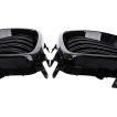 Grile Nari Duble M Design BMW Seria 5 M5 E60 E61 Negru Lucios - imagine 4