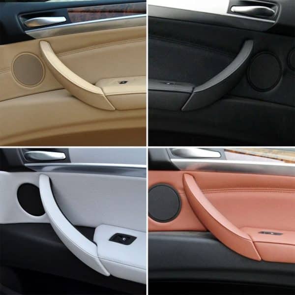 Maner Complet Piele BMW X5 X6 Negru – Maner usa interior BMW X5 X6 E70 E71 E72 PREMIUM