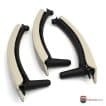 Maner Complet Piele BMW X5 X6 Oyster – Maner usa interior BMW X5 X6 E70 E71 E72 PREMIUM - imagine 2