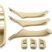 SET Manere BMW seria 5 Beige Crem - Maner usa interior BMW F10 F11 F18 PREMIUM - imagine 2