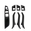 SET Manere Piele BMW seria 5 Negru - Maner usa interior piele BMW F10 F11 F18 PREMIUM